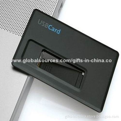 OEM Logos Printing Business Card USB Flash Drive, from Manufacturer, Plug-and-play Function